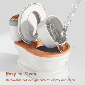 Siège de toilette d'apprentissage portable et confortable pour enfants, en plastique, avec simulation musicale et boîte de rangement pour mouchoirs - Product Image 3