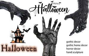 Shunxu resina personalizada gótica decoración de Halloween arte montaje en pared <span class=keywords><strong>estatua</strong></span> de mano de <span class=keywords><strong>demonio</strong></span> - Product Image 3