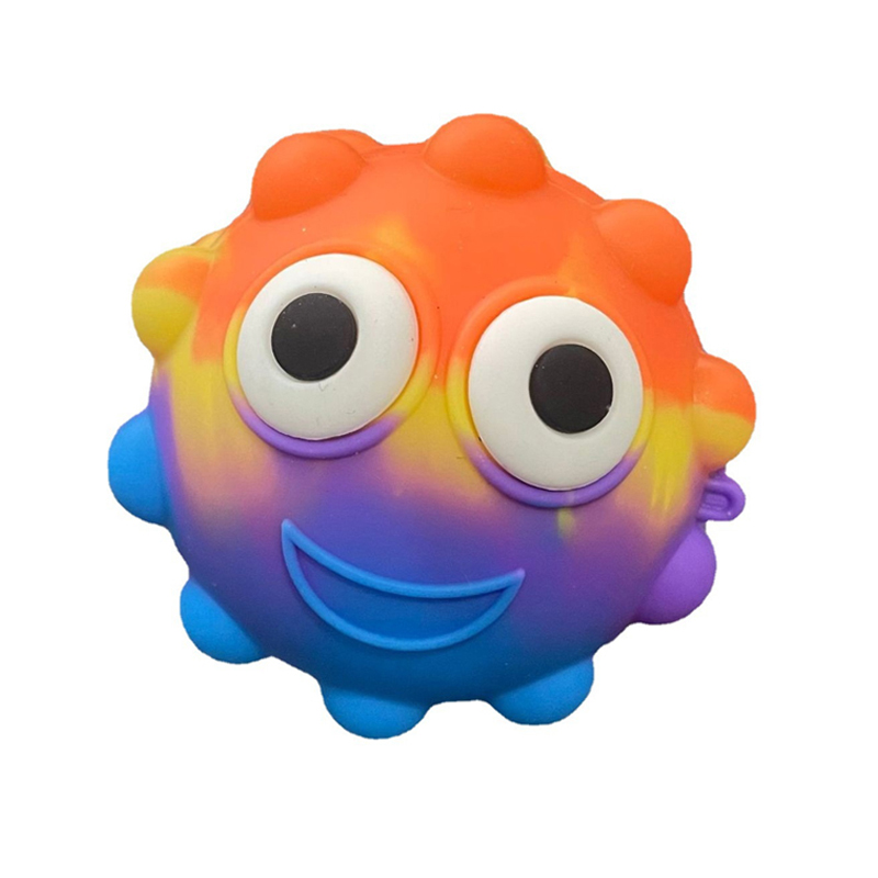 Оптовая продажа, силиконовые Пузырьковые 3D мячи для снятия стресса с компасом