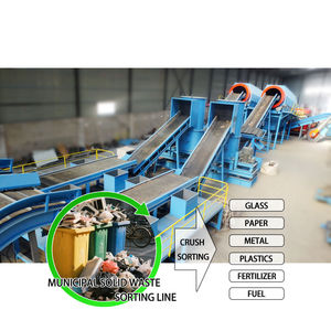 Yüksek verimli MSW belediye katı atık yönetimi sıralama bitki yurtiçi çöp atık sıralama geri dönüşüm makinası hattı - Product Image 1