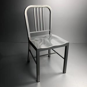 Apartamentos Loft Moda Metal Hierro Silla de comedor Negociación Restaurante Silla de café Estilo industrial Silla Azul Marino - Product Image 6