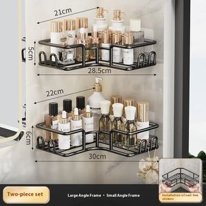 Étagère <span class=keywords><strong>de</strong></span> rangement moderne en triangle métallique sans perçage Étagère <span class=keywords><strong>d</strong></span>'<span class=keywords><strong>angle</strong></span> murale en acier <span class=keywords><strong>pour</strong></span> <span class=keywords><strong>salle</strong></span> <span class=keywords><strong>de</strong></span> <span class=keywords><strong>bain</strong></span> <span class=keywords><strong>pour</strong></span> hôtels - Product Image 3