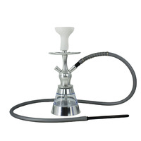 Ensemble Chicha Moderne 36cm 14cm 1500g avec Emballage Cadeau, Mini Narguilé à Tuyau Unique, Durable, Écologique, en Métal et Acrylique