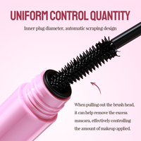 Mascara à étiquette privée, noir, waterproof, allongeant, recourbant, longue tenue, volume supplémentaire, mascara en tube pour un look naturel