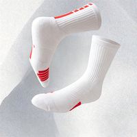 Chaussettes de sport personnalisées Elite pour le basketball, mi-mollet, haute cheville, semelle en tissu éponge épais, respirantes, antidérapantes
