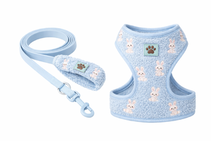 Conjunto de Correa y Arnés Ajustable Bordado Personalizado OEM, Collares y Correas para Mascotas, Conjunto de Arnés de Lujo para Perros - Product Image 2