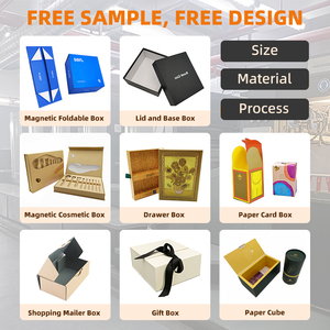 Emballage de boîte cadeau magnétique de luxe recyclable pliable en papier de carton rigide avec logo personnalisé boîtes à vêtements noir rose - Product Image 5
