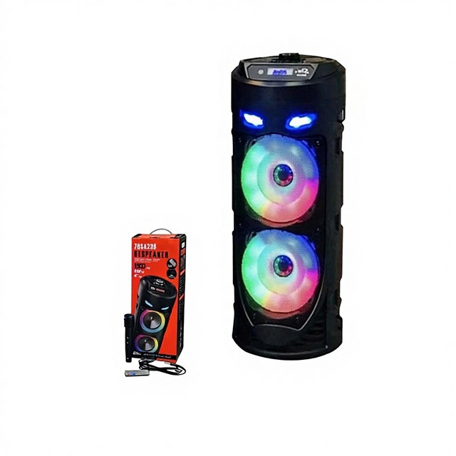 wholesale bulk order Foreign Trade ZQS4239 for 2.0 Wireless Speaker Built-in Microphone Remote Control 20W Output Outdoor Karaoke Portable
