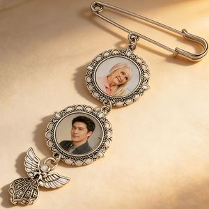 Sublimation Custom Photo <b>Charm</b> Wedding Bouquet Memory Decor Ornament Factory Wholesale - Product Image 1