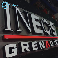 Boutique Affichage Led Acrylique Panneau Led 3d Led Personnalisé Extérieur Publicité D'affaires Lumière Led Canal Lettre Panneau