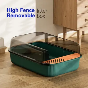 In Stock Pet Products Cleaning Plastic Cat Toilet Box Trays