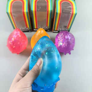 2026 New Glitter Water Drop Maltose <b>Squishy</b> Toy TPR Slow Rebound Stress Relief Decompression Gift - Product Image 5