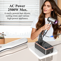 Adaptateur de voyage ultra-fin Foxcan International avec 3 ports USB-C + 1 port USB-A, chargeurs universels pour prises électriques US/Europe/mondiales