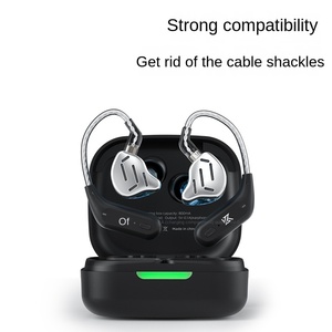 <span class=keywords><strong>KZ</strong></span> <span class=keywords><strong>AZ09</strong></span> Écouteurs intra-auriculaires Bluetooth 5.2 avec LED, étanches IPX5, chargement Type-C, son haute définition, module sans fil à fixation auriculaire - Product Image 4