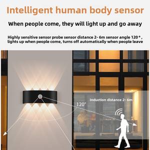 <span class=keywords><strong>Applique</strong></span> murale extérieure noire nordique cour Rechargeable moderne blanc Led <span class=keywords><strong>applique</strong></span> murale extérieure <span class=keywords><strong>avec</strong></span> détecteur de mouvement - Product Image 3