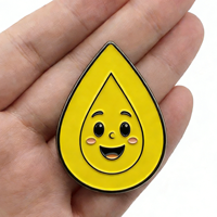 Badge en métal personnalisé pas cher, style dessin animé, personnage d'anime, émail souple, fabrication OEM