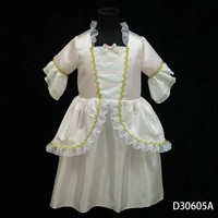 D30605A Robe de princesse rose mignonne avec dentelle, robe de demoiselle d'honneur pour le banquet de mariage