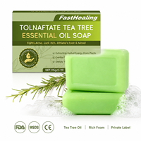 Savon Solide Purifiant et Hydratant à l'Huile Essentielle d'Arbre à Thé, Marque Blanche, 115g, pour Peaux Grasses, Apaisant, Soin de la Peau, OEM