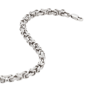 Bracelet en platine massif PT950 blanc robuste, cordon épais tressé, unisexe, pour tous les jours, minimaliste, idéal pour les activités de plein air, cadeau - Product Image 5