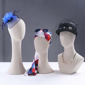 <span class=keywords><strong>Tête</strong></span> de <span class=keywords><strong>mannequin</strong></span> en polystyrène pour femme à long cou - Product Image 2