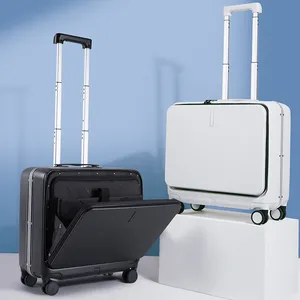 汉克18英寸携带宽拉杆箱商务万向轮硬面行李箱旅行行李箱
