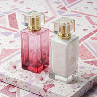 Flacons de parfum en verre de 100 ml, design rectangulaire moderne, unique, élégant et luxueux, fournisseur Anding.