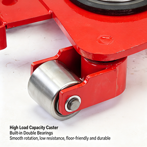 Kit de roulettes pivotantes à 360 degrés pour meubles et appareils électroménagers, robustes, avec poignée, pour usage professionnel, nouveau, OEM - Product Image 2