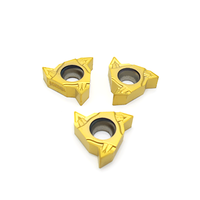 Carbide Threading Inserts 16IR High Quality Yellow Coating PVD/CVD Coating OEM Customizable HRC20-65 Hardness