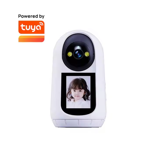 Tuya Smart APP 360° Video Call Security Camera with 2.8" Screen for Home Security Baby Monitor Elder Motion AI Human Tracking