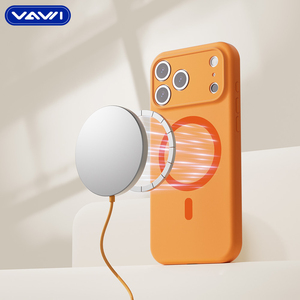 Étui en silicone liquide pour appareil photo VAWI S033 de haute qualité, vente en gros pour <span class=keywords><strong>iPhone</strong></span> 12 13 14 15 16 17 Pro/Max, étui en silicone magnétique - Product Image 3