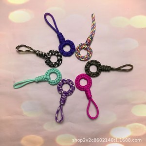 Car Keychain 20cm Handmade <b>Braided</b> 4mm Paracord Key Ring Lightweight Creative Style For Car Backpack <b>Accessory</b> - Product Image 1