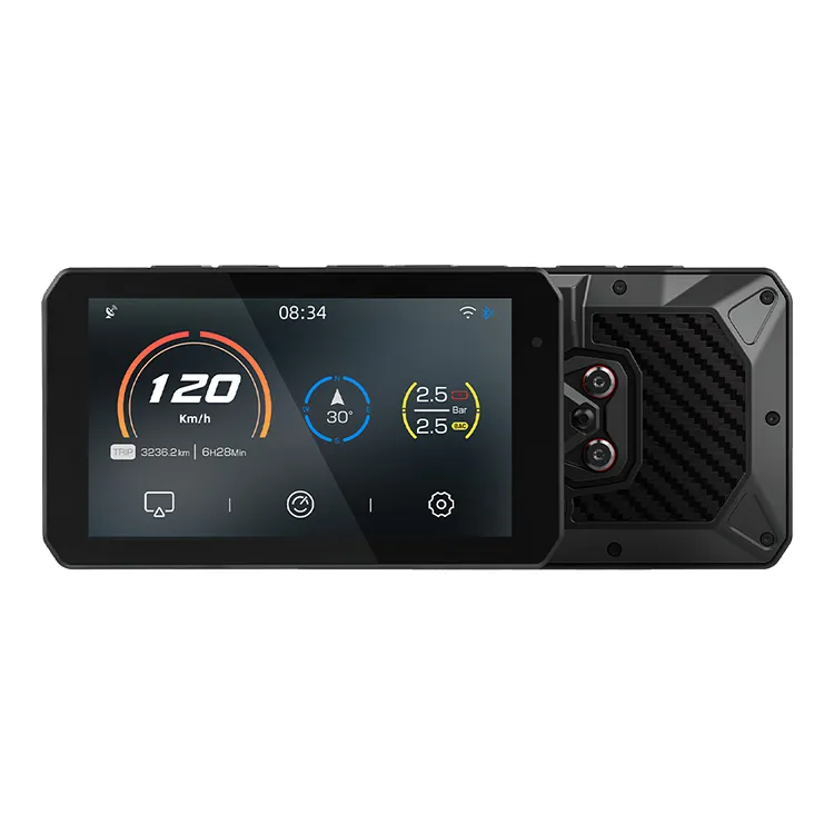 CHIGEE AIO-5 เล่น 720p รถกันน้ําคู่กล่องดําแดชบอร์ดกล้อง 5g Dash Cam สําหรับมอเตอร์จักรยาน