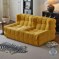 Fauteuil en tissu individuel transfrontalier avec motif gaufré et mousse compressée enroulée pour salon, chambre et balcon
