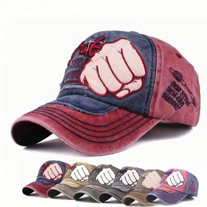 Custom <b>Patch</b> Embroidery logo 6 Panel Sports Gorras Washed Distressed Baseball Cap - Product Image 1