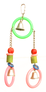 Bird <strong>Toys</strong> Eco-Friendly Plastic Ring-a-Ding <strong>Toy</strong> for African <strong>Greys</strong> Budgie Parakeets Cockatiels Lovebirds <strong>Parrot</strong> Cage Favourites! - Product Image 4