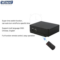 MPC1920-1 Nand Flash 8G 1080P Kotak Signage Digital dengan Rolling Caption 12V hd Usb Media Player untuk Aktivitas Dalam Ruangan