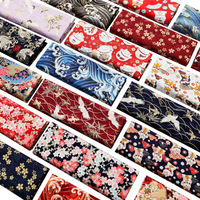 Matériau de matelassage léger, doux et écologique, résistant aux déchirures, tissu Patchwork imprimé 100% coton japonais, 20x25cm, vente en gros