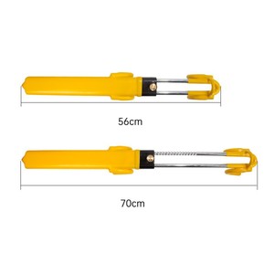 Double <b>Hook</b> Steering Wheel Lock 10.5 In Steel Anti Drill Adjustable Telescopic U Shaped <b>Car</b> Security Anti Theft Device - Product Image 2