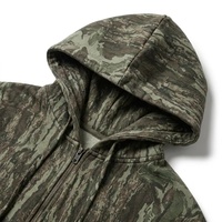 Sweat-shirts à capuche surdimensionnés pour hommes, imprimé camouflage Real Tree, avec logo personnalisé OEM XUCHANG, 100% coton, fermeture éclair, design de créateur