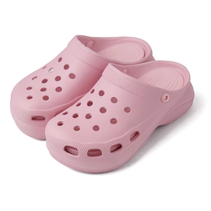 Zapatos de plataforma de cuatro estaciones para mujer, <span class=keywords><strong>zuecos</strong></span> de invierno <span class=keywords><strong>rosas</strong></span> transpirables e impermeables, <span class=keywords><strong>zuecos</strong></span> cálidos para exteriores - Product Image 4