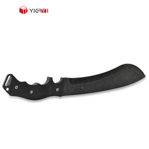 Coltello da Sopravvivenza Tattico con Manico in Plastica Nera di Grandi Dimensioni, Coltello Bowie per Caccia e Attività all'Aperto - Product Image 3