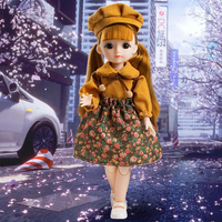 Muñeca BJD Kawaii de 30 cm, 13 Articulaciones Móviles, Muñeca Princesa, Ropa, Accesorios, Juguete de Simulación, Regalo para Niños