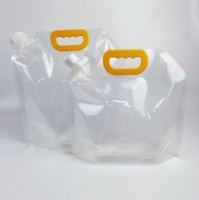 Pochette à bec debout de 1L à 10 litres avec poignée en aluminium transparent café eau jus de riz emballage gallon sac de boisson