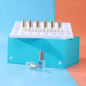 Caja de paquete de uñas postizas vacías impresas personalizadas, caja de embalaje de uñas artificiales Presson rosa - Product Image 5