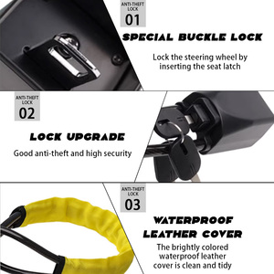 Dispositivo di blocco antifurto universale per auto antifurto per la prevenzione del furto di auto blocco del volante con 3 - Product Image 4