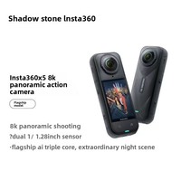 Cámara de Acción Insta360 X5 8K, Estabilización Horizon Lock + Palo Invisible, para Deportes Extremos, Resistente al Agua hasta 10 m, Captura de Olas de Surf