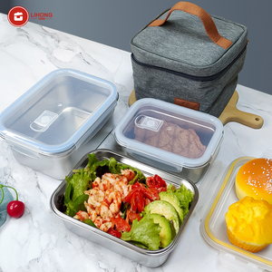 Leak-proof Metal Food Storage Containers Feature BPA-free Lunch Box Stainless Steel Tiffin Box