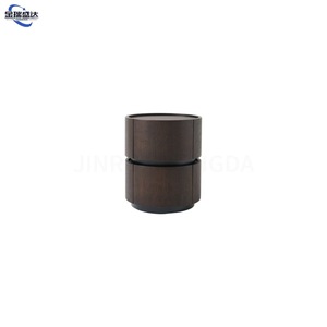 Jinruishengda <span class=keywords><strong>Comodino</strong></span> in Stile Italiano Minimalista in Legno Massello con Piano in Vetro, Mobile Multifunzionale di Alta Gamma per Camera da Letto - Product Image 4