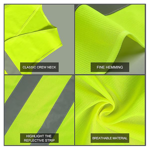 بيع بالجملة صدرية عمل ملابس سلامة العمل سترة عاكسة مخصصة مع شعار - Product Image 5