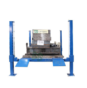 Pont élévateur <span class=keywords><strong>auto</strong></span> à 4 poteaux et double niveau 4000 kg avec roulettes GG Lifters PFP40/2100 pour <span class=keywords><strong>garage</strong></span> et parking, garantie 2 ans - Product Image 1